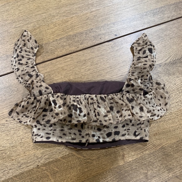 NEW LPA Crop Top 692 Italian Leopard BX10-0003 - Picture 6 of 10